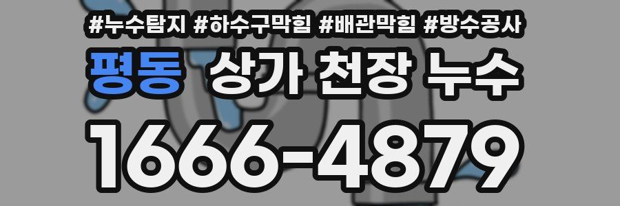 평동 상가 천장 누수