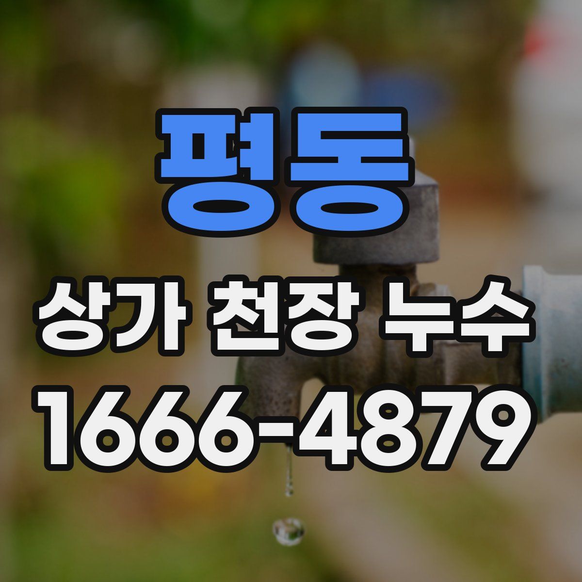 평동 상가 천장 누수