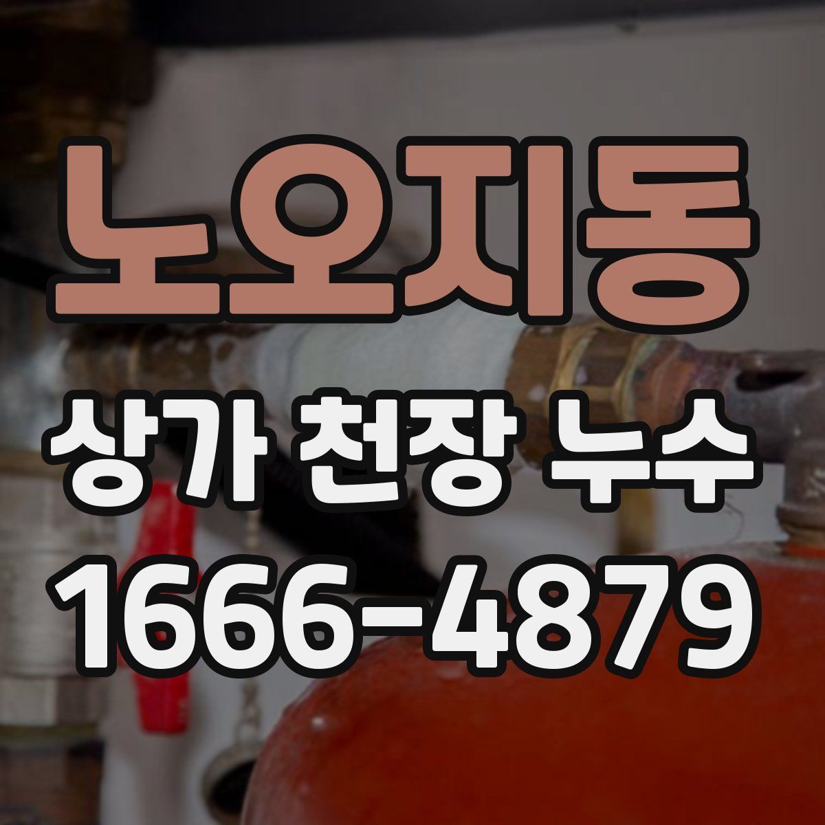 노오지동 상가 천장 누수