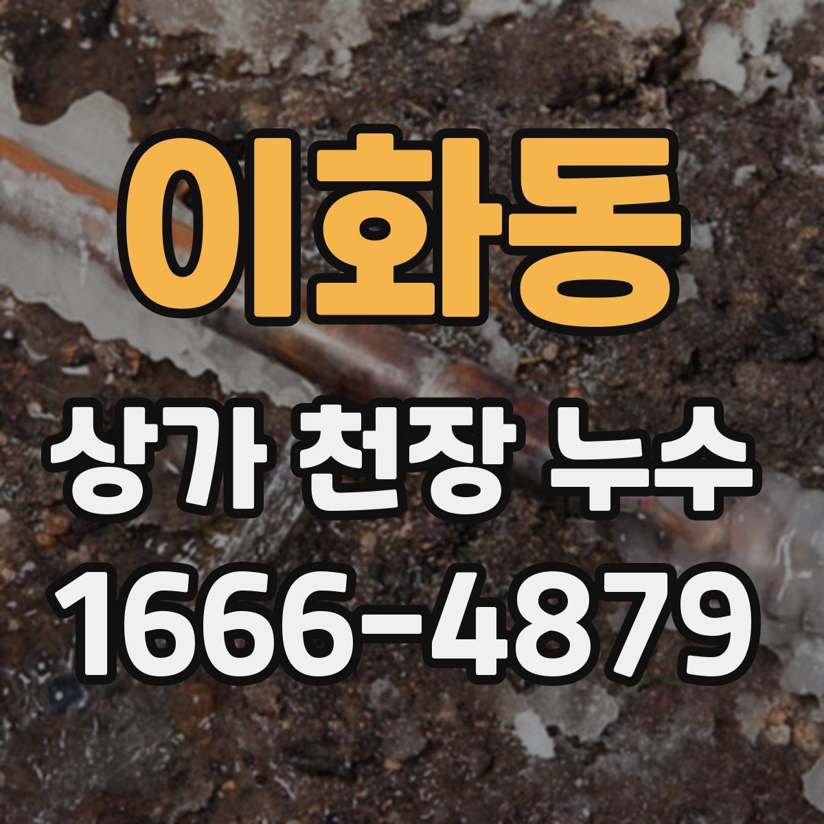이화동 상가 천장 누수