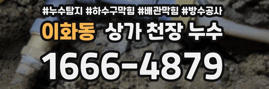 이화동 상가 천장 누수