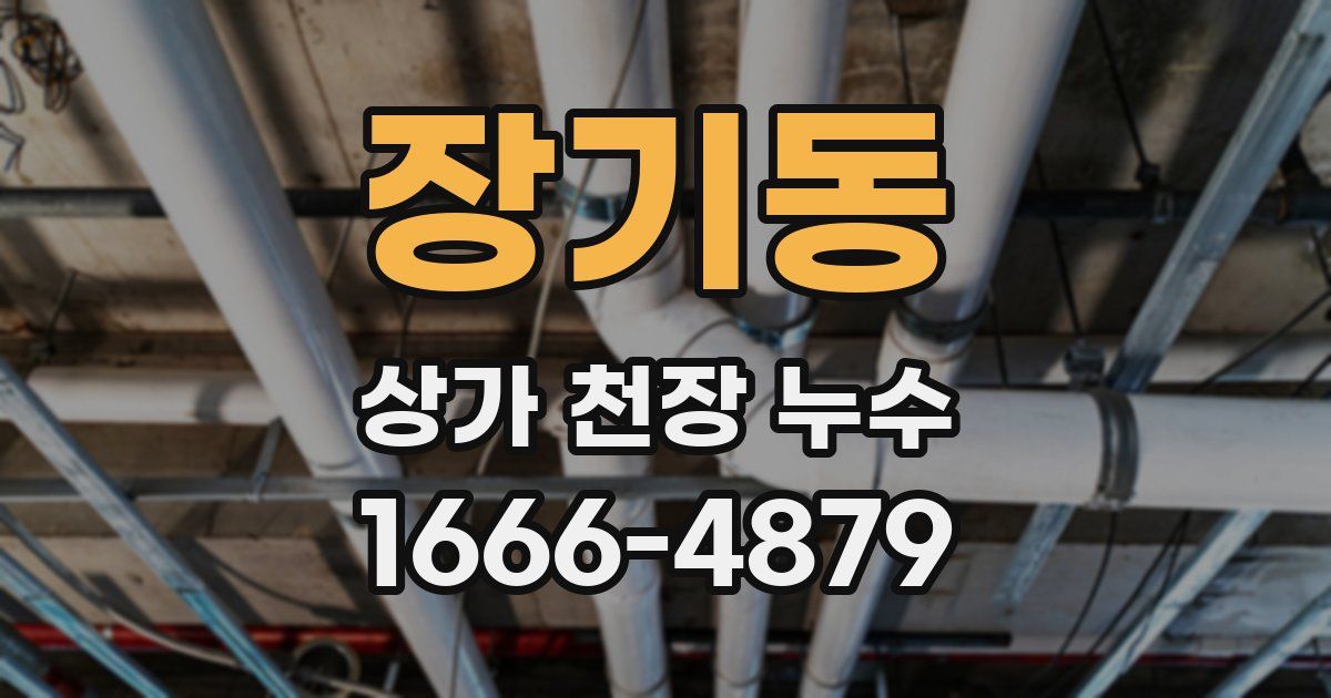 장기동 상가 천장 누수