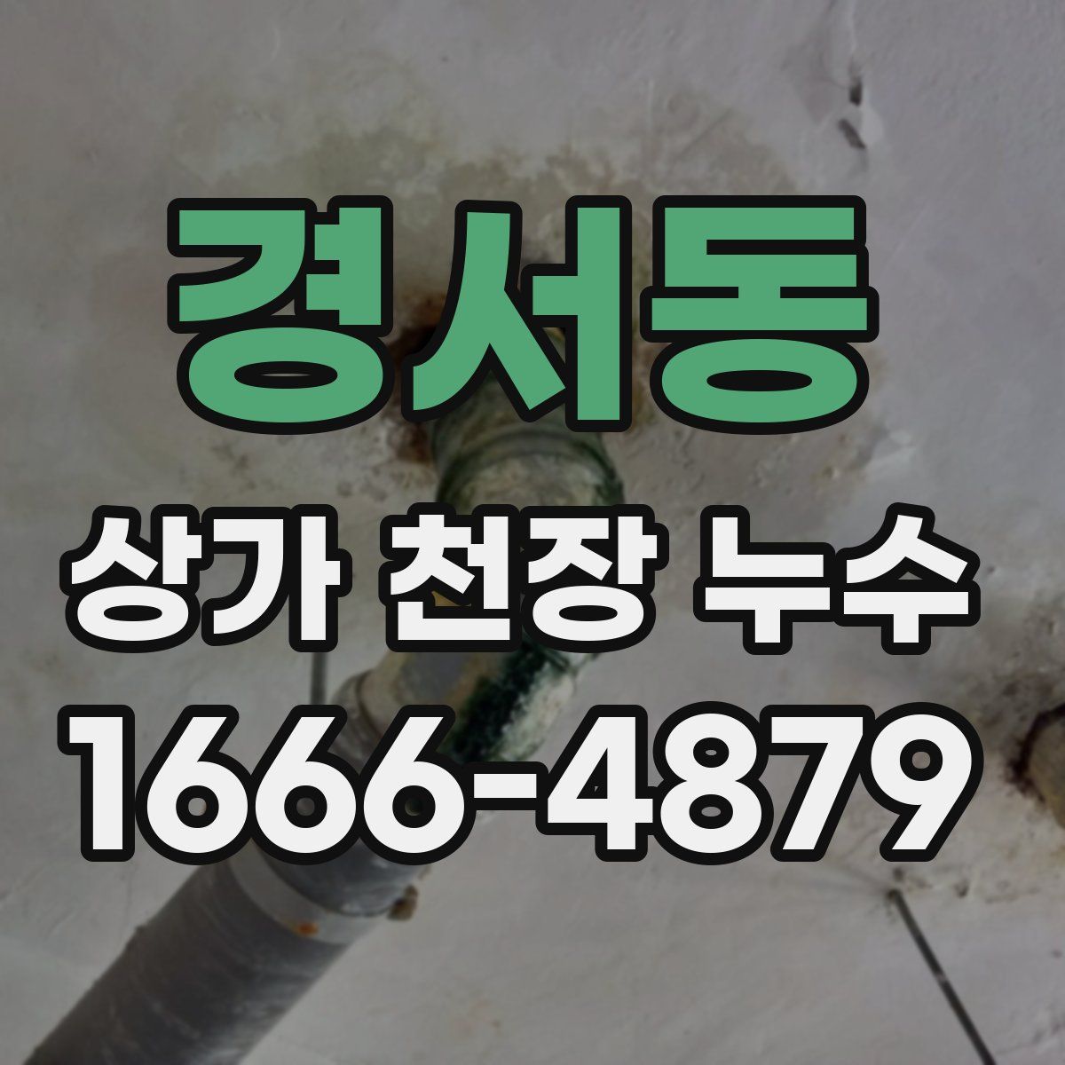경서동 상가 천장 누수