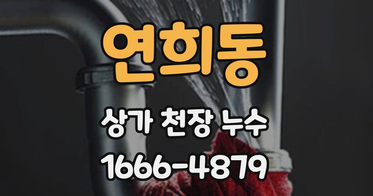 연희동 상가 천장 누수