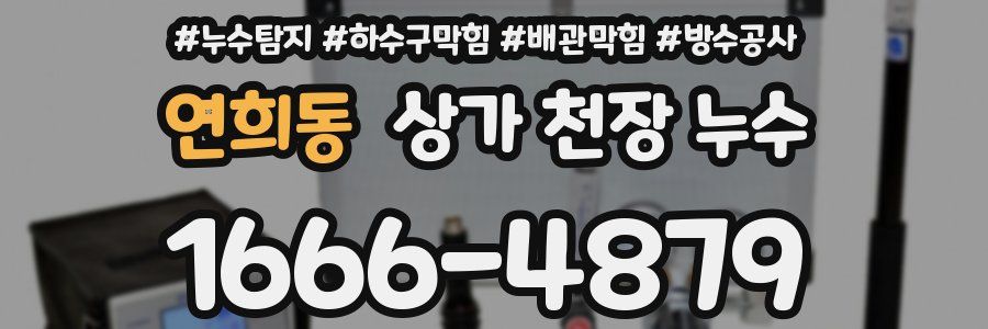 연희동 상가 천장 누수