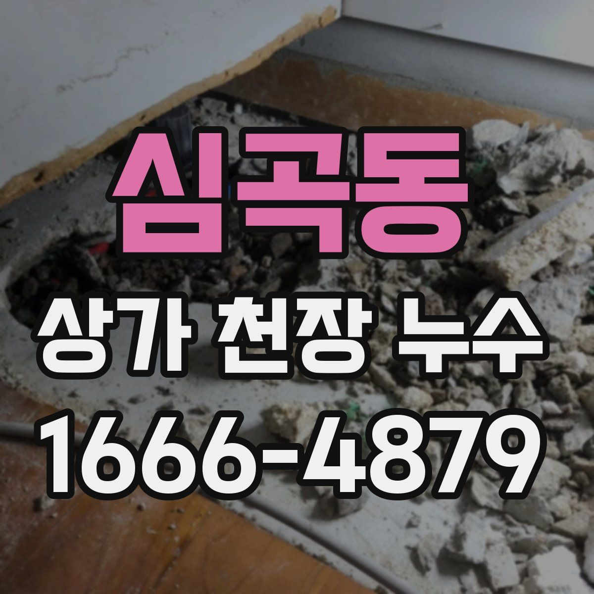 심곡동 상가 천장 누수