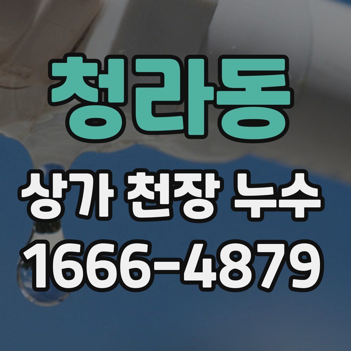 청라동 상가 천장 누수