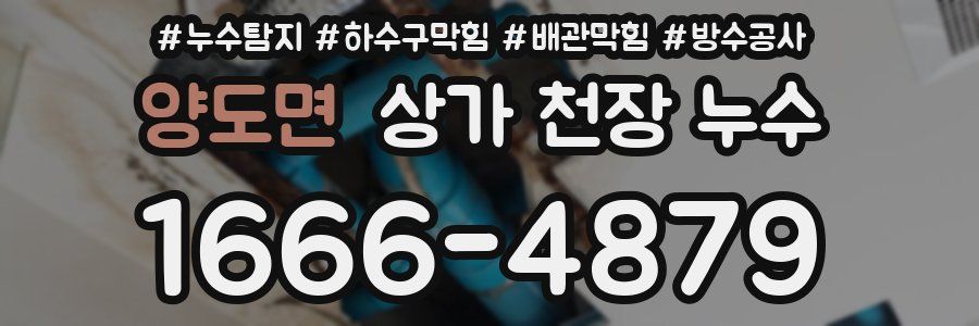 양도면 상가 천장 누수