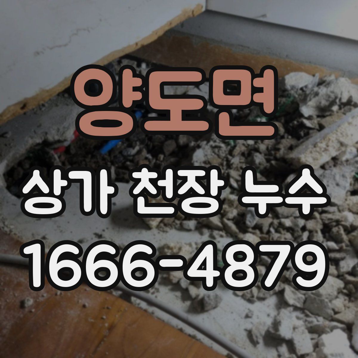 양도면 상가 천장 누수