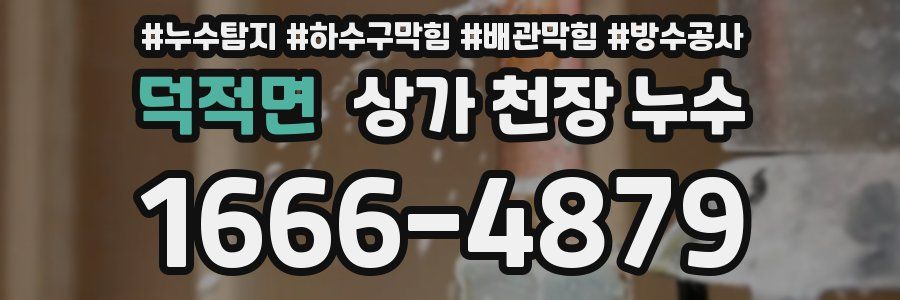 덕적면 상가 천장 누수