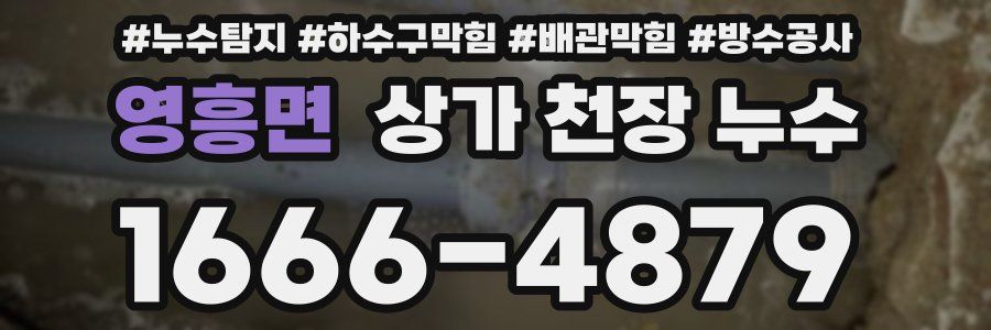 영흥면 상가 천장 누수