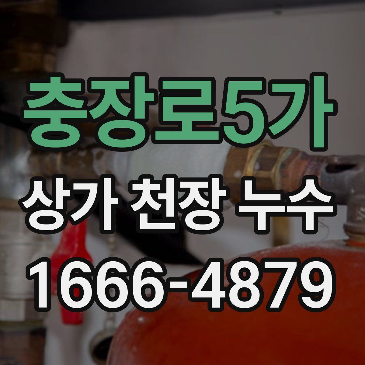 충장로5가 상가 천장 누수