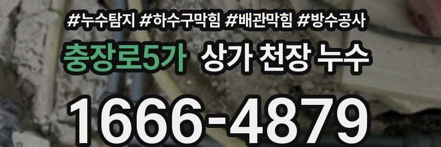 충장로5가 상가 천장 누수