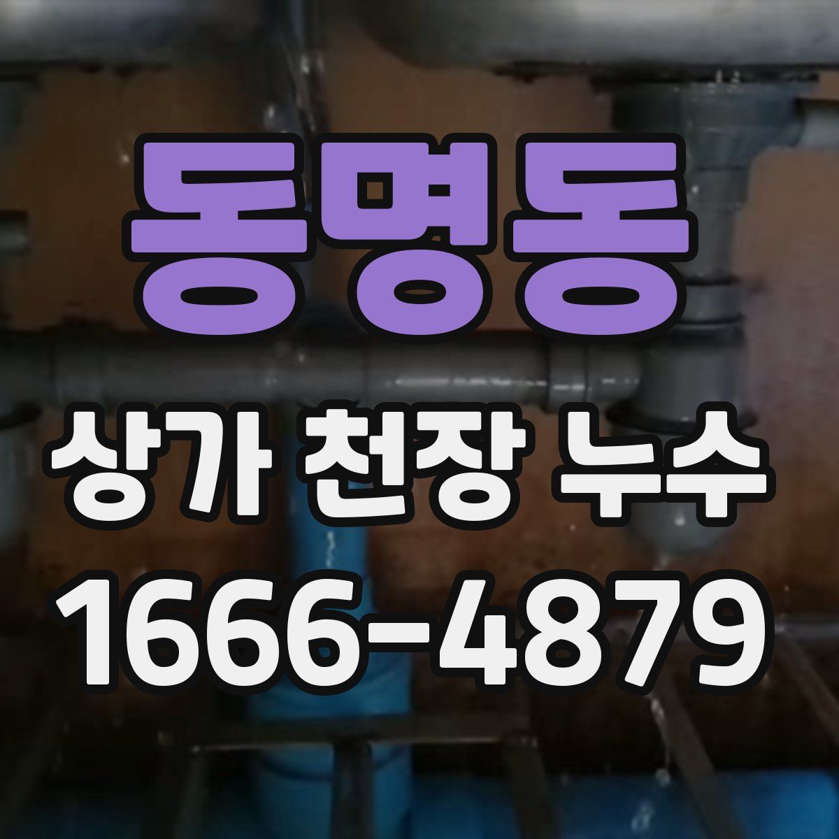 동명동 상가 천장 누수