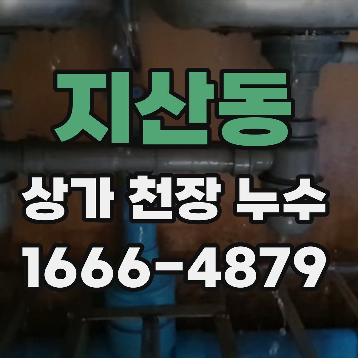 지산동 상가 천장 누수