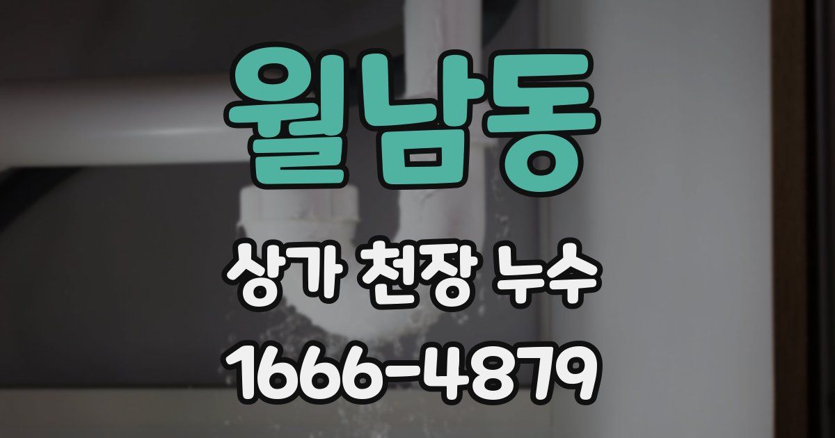월남동 상가 천장 누수