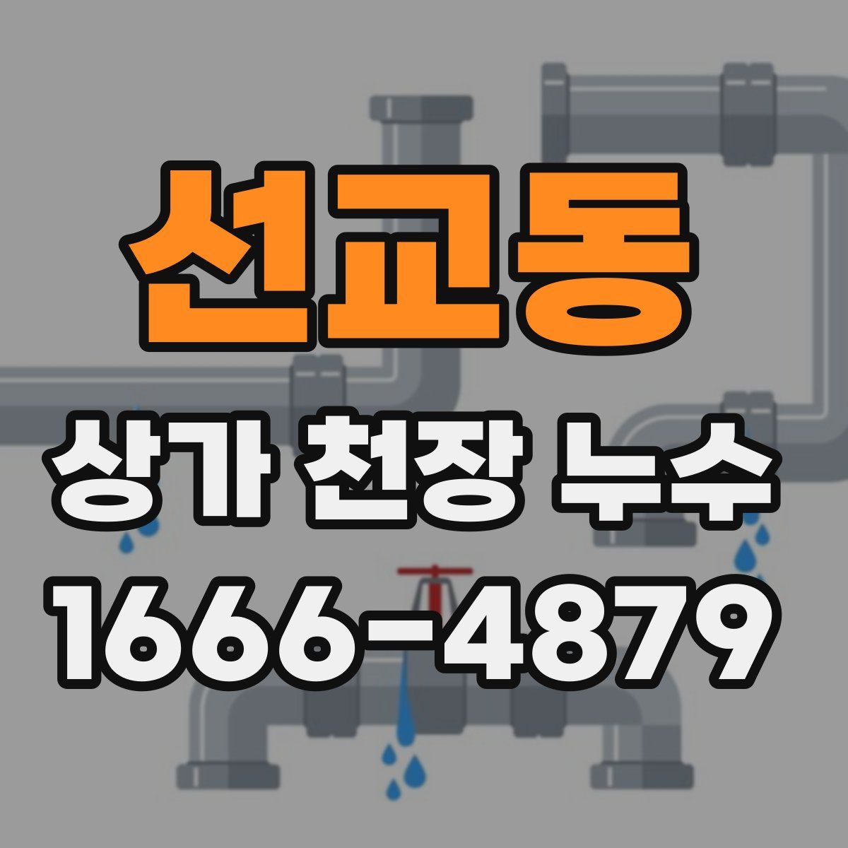선교동 상가 천장 누수