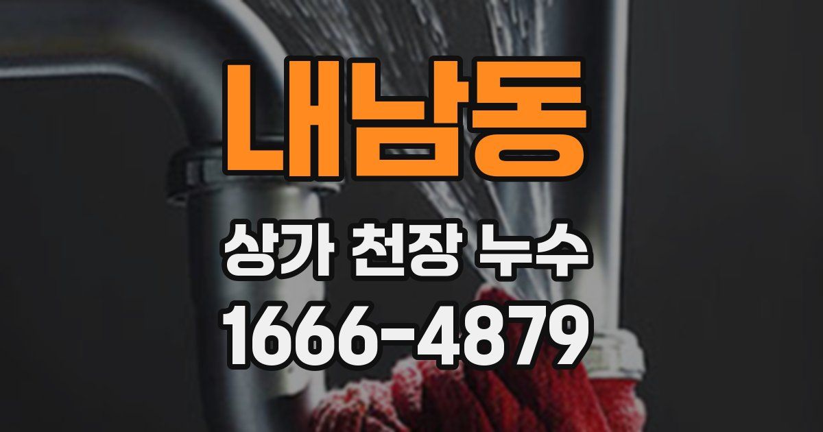 내남동 상가 천장 누수