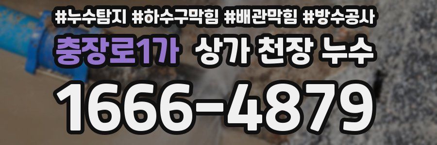 충장로1가 상가 천장 누수
