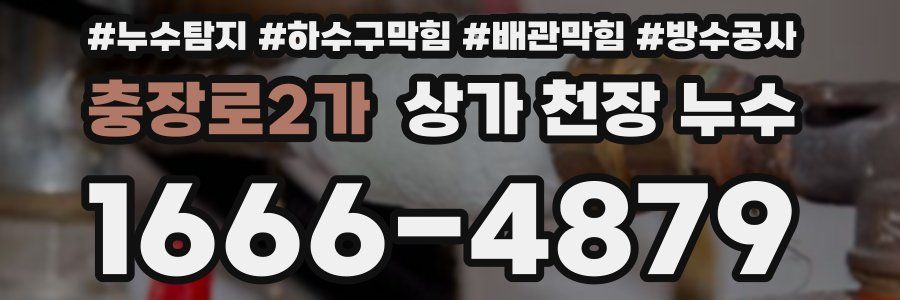 충장로2가 상가 천장 누수