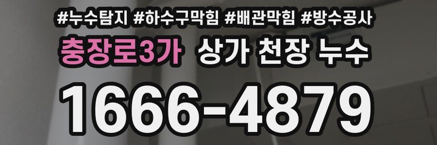 충장로3가 상가 천장 누수