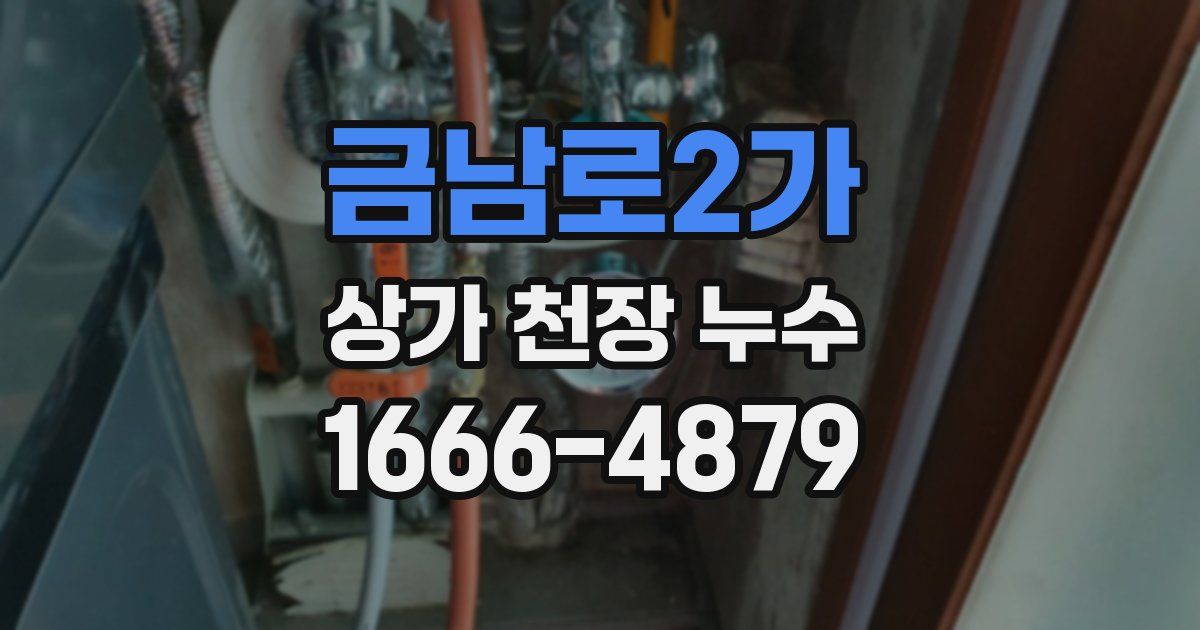 금남로2가 상가 천장 누수