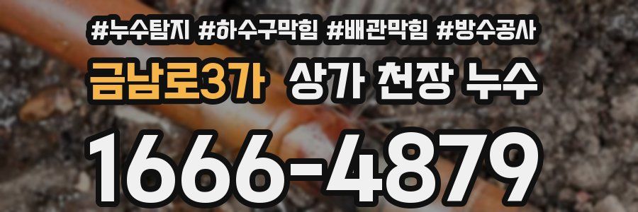 금남로3가 상가 천장 누수