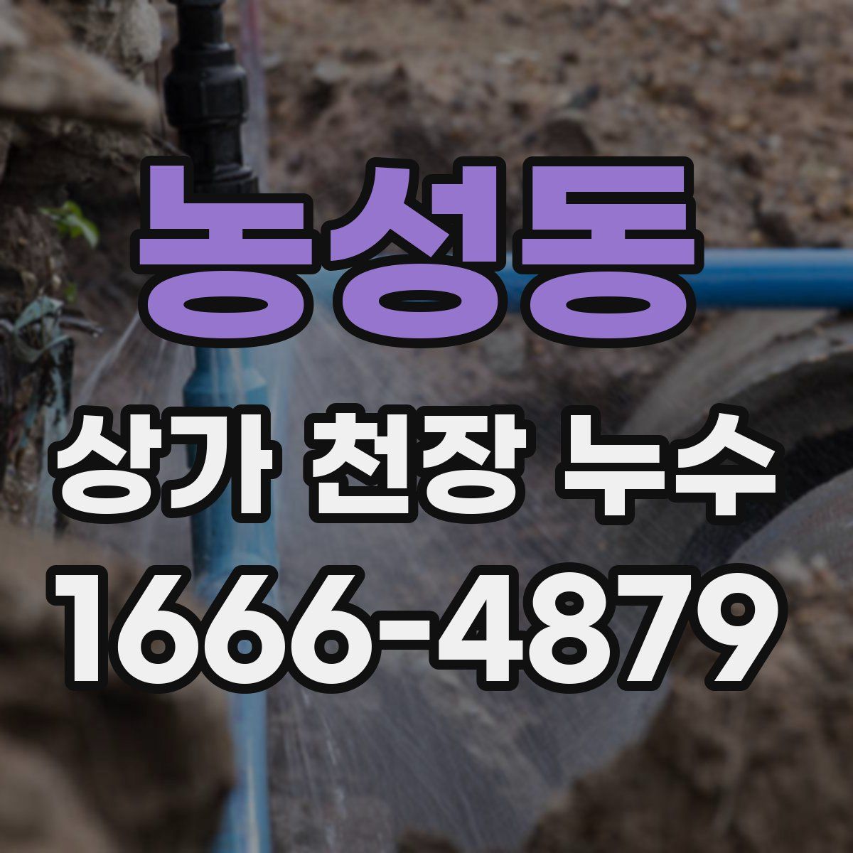 농성동 상가 천장 누수