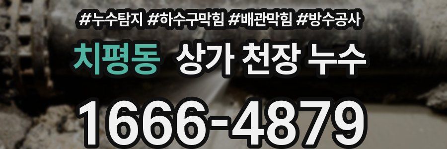 치평동 상가 천장 누수