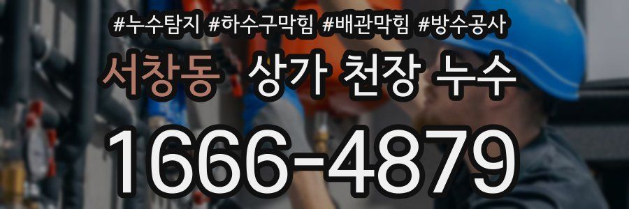 서창동 상가 천장 누수