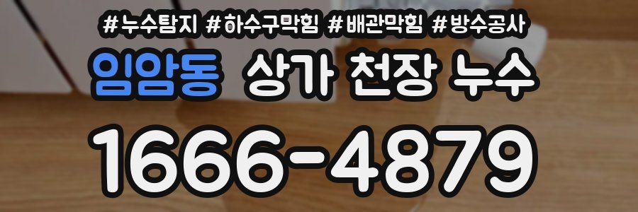 임암동 상가 천장 누수