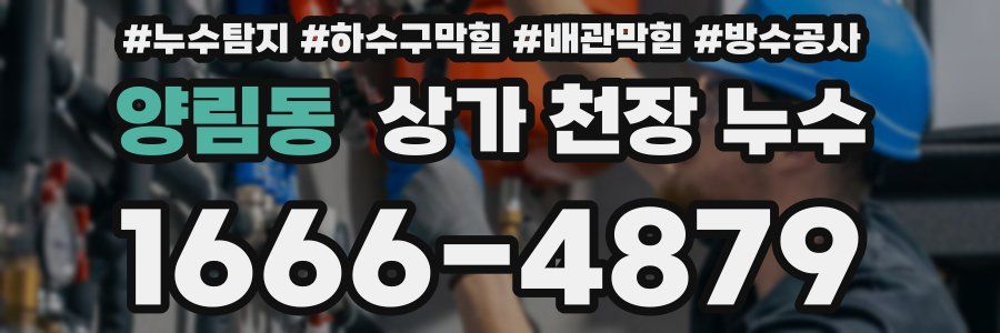 양림동 상가 천장 누수