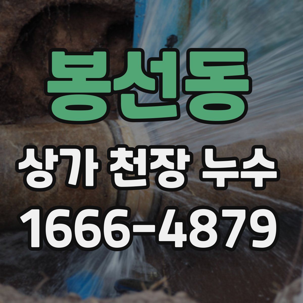 봉선동 상가 천장 누수