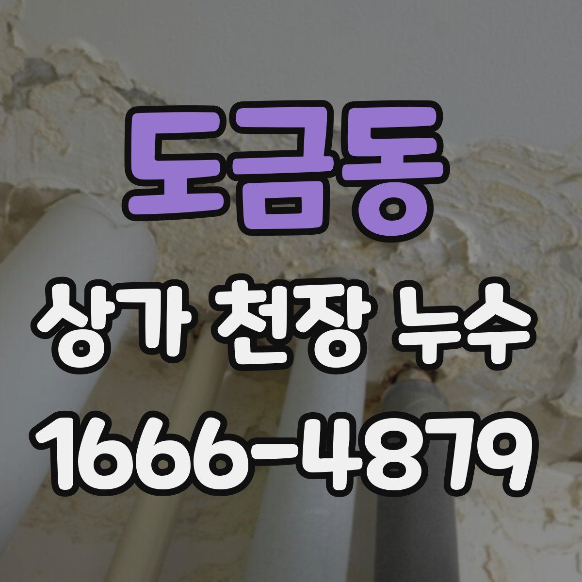 도금동 상가 천장 누수