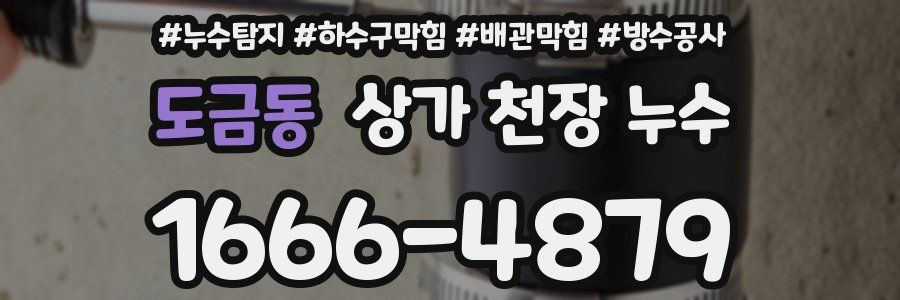 도금동 상가 천장 누수
