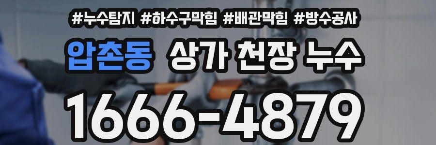 압촌동 상가 천장 누수