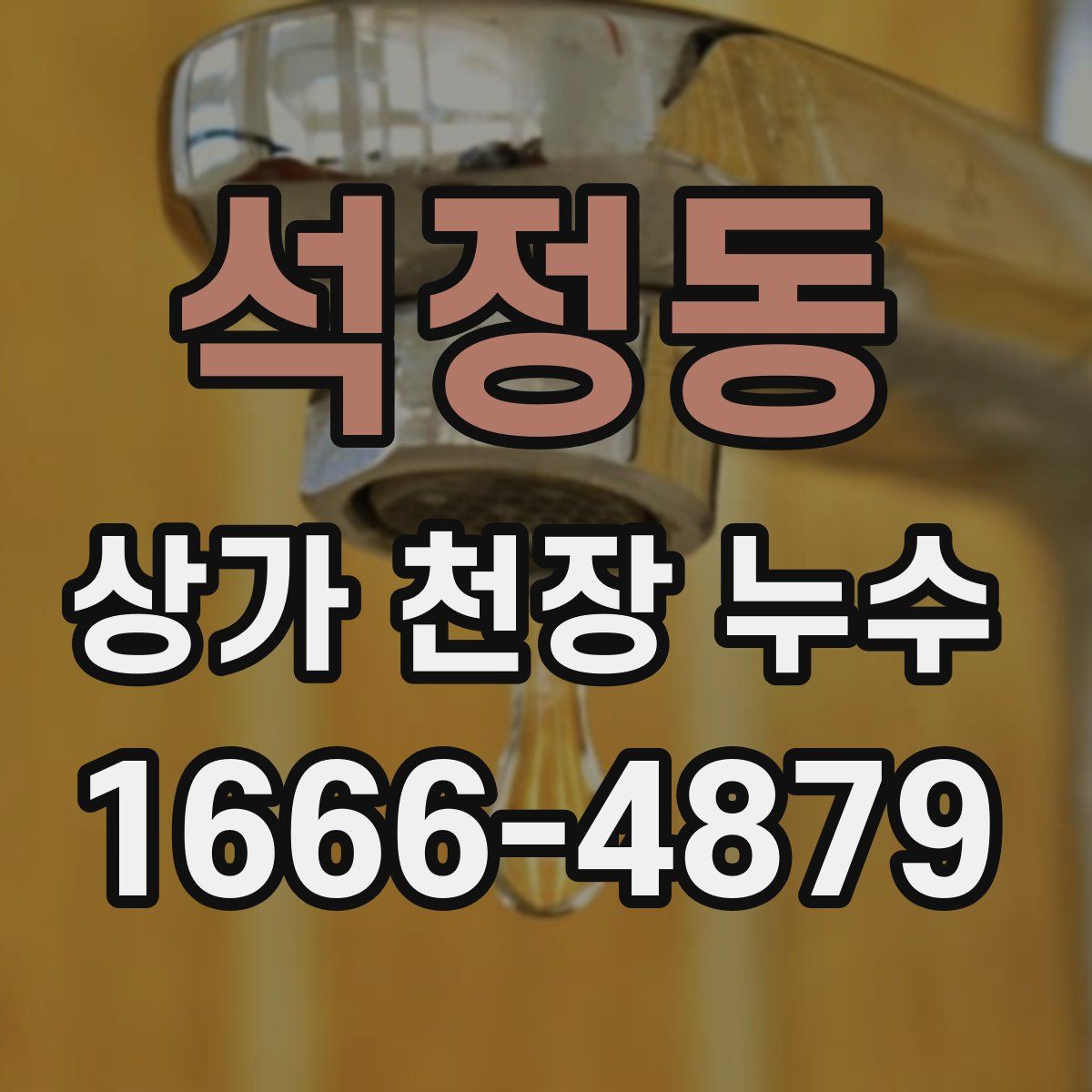 석정동 상가 천장 누수