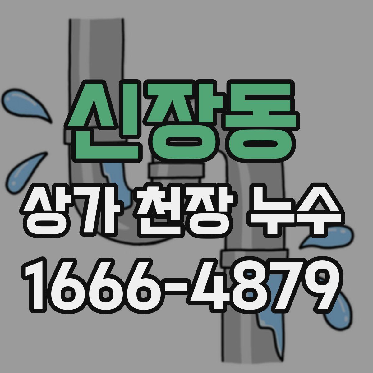 신장동 상가 천장 누수