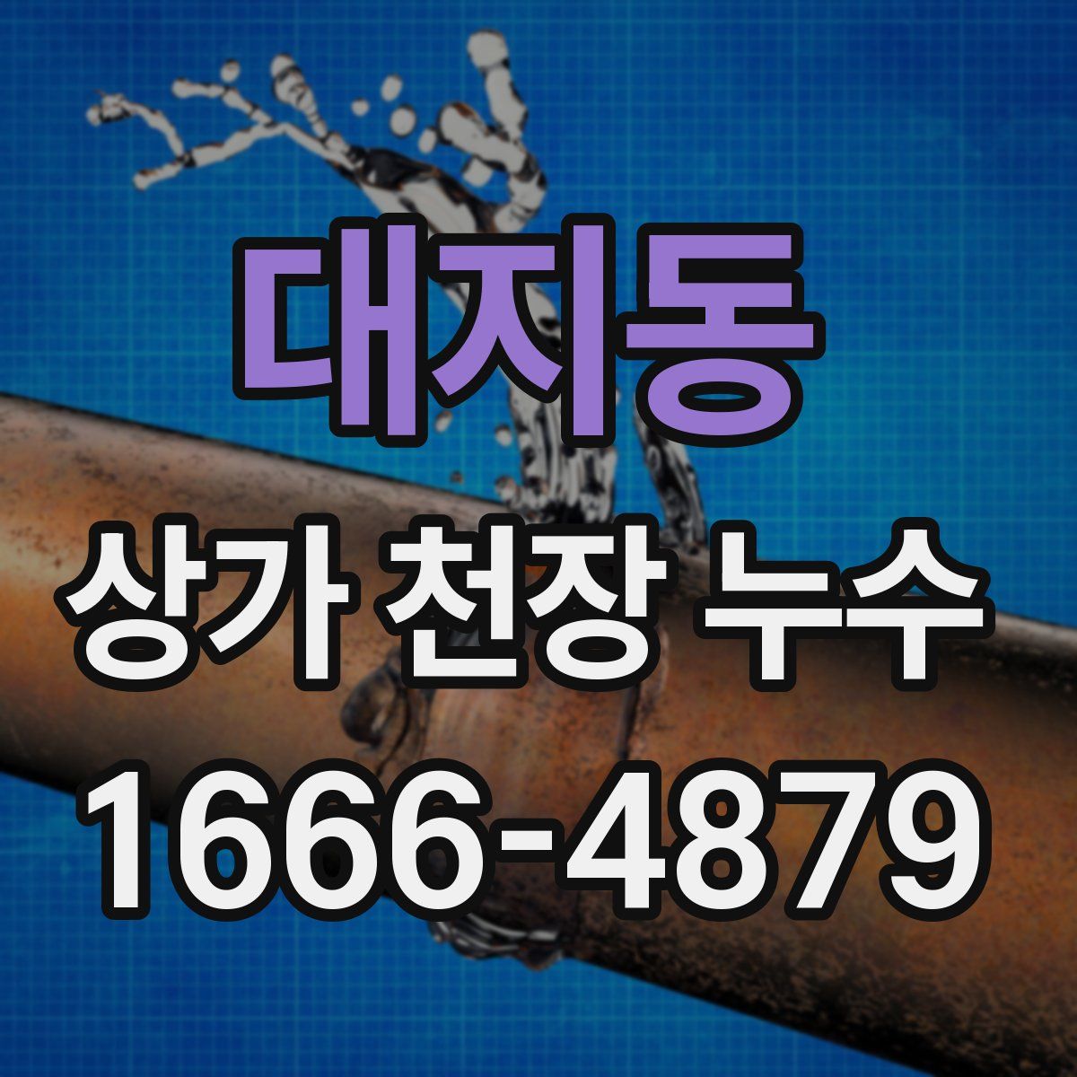 대지동 상가 천장 누수
