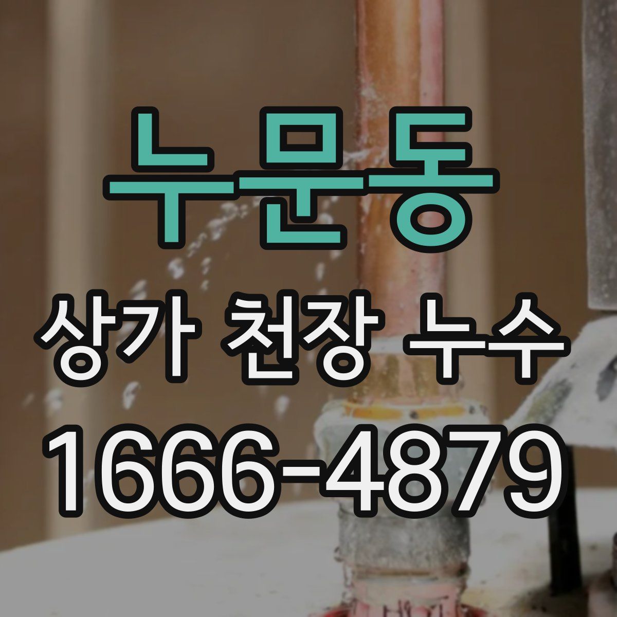 누문동 상가 천장 누수