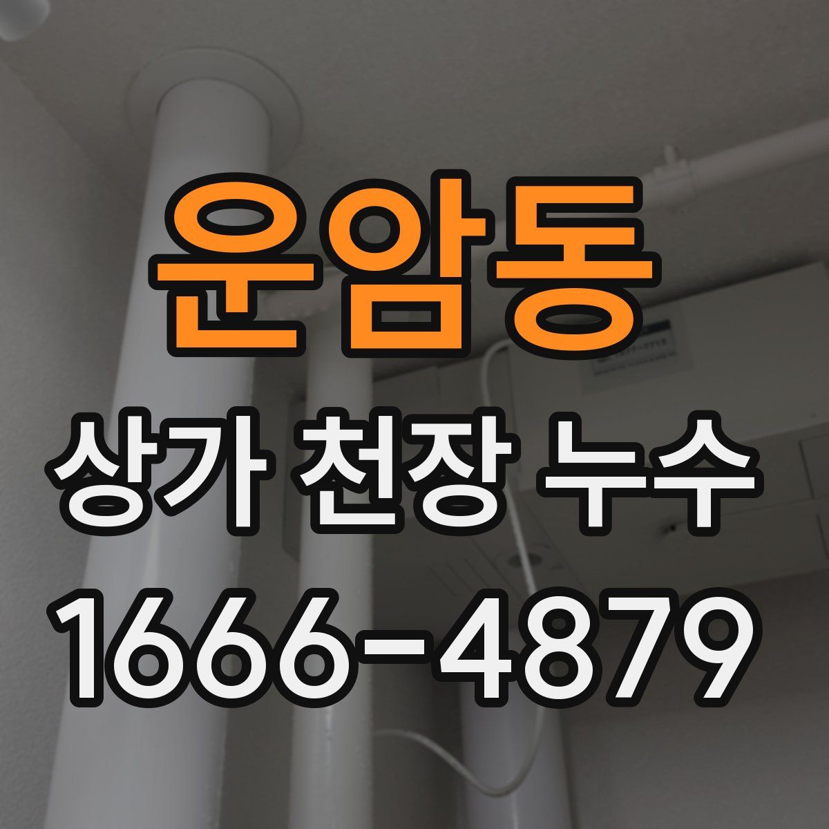 운암동 상가 천장 누수
