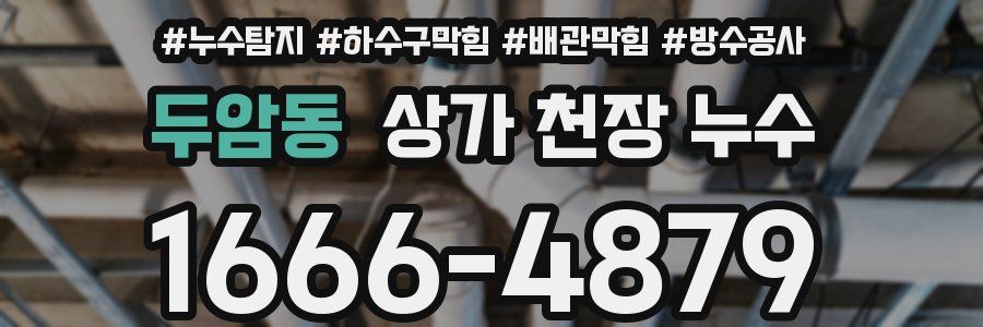 두암동 상가 천장 누수