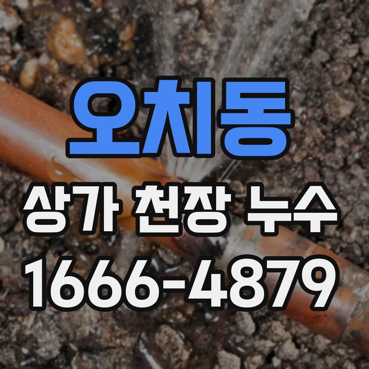 오치동 상가 천장 누수