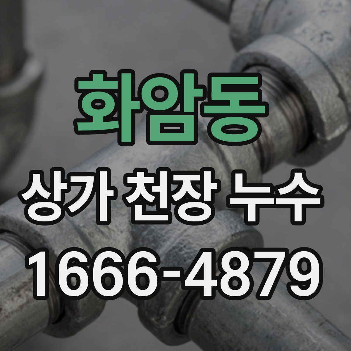 화암동 상가 천장 누수