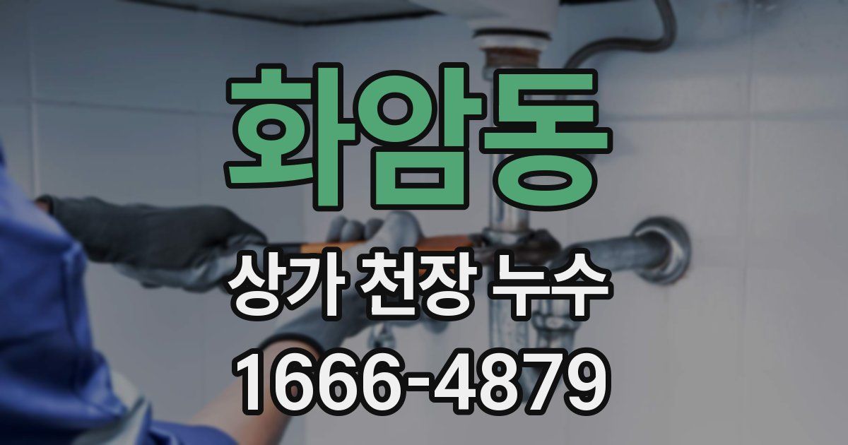 화암동 상가 천장 누수