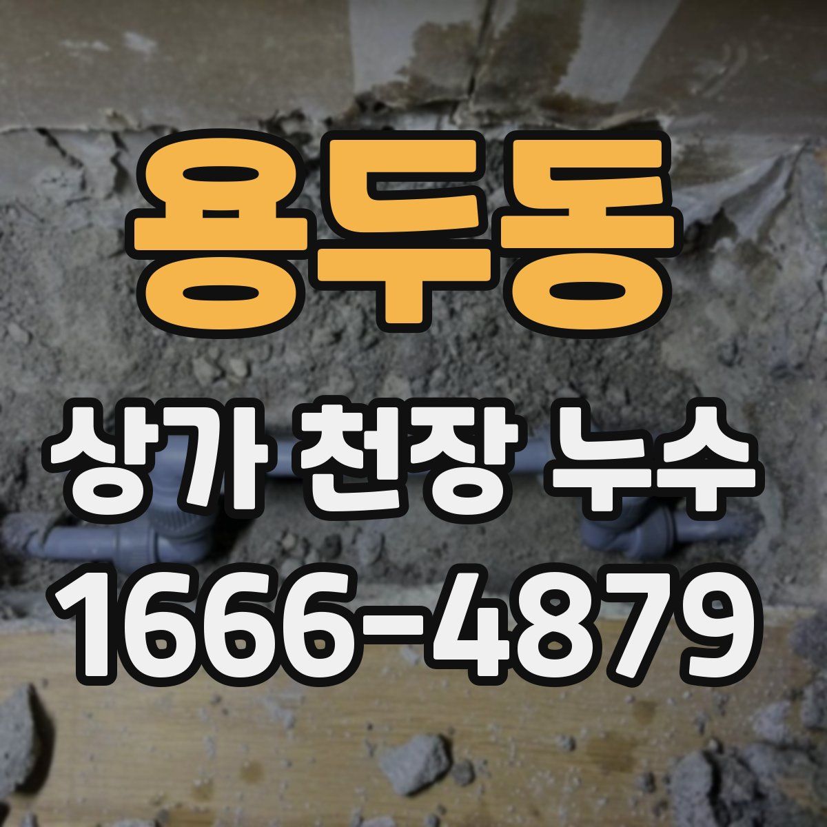 용두동 상가 천장 누수