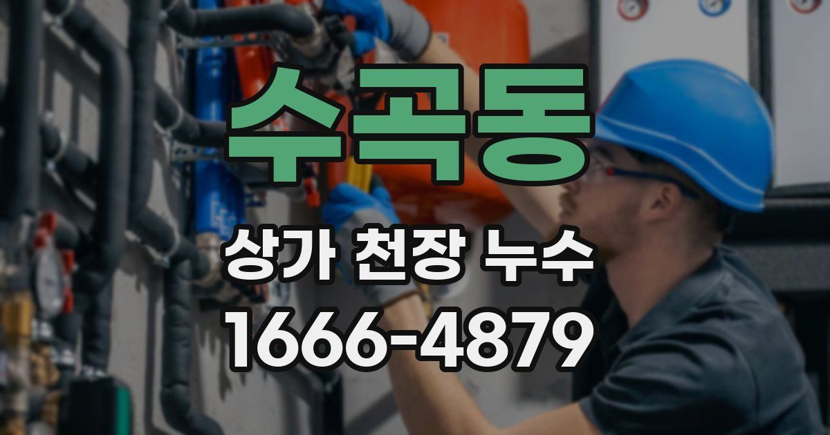 수곡동 상가 천장 누수