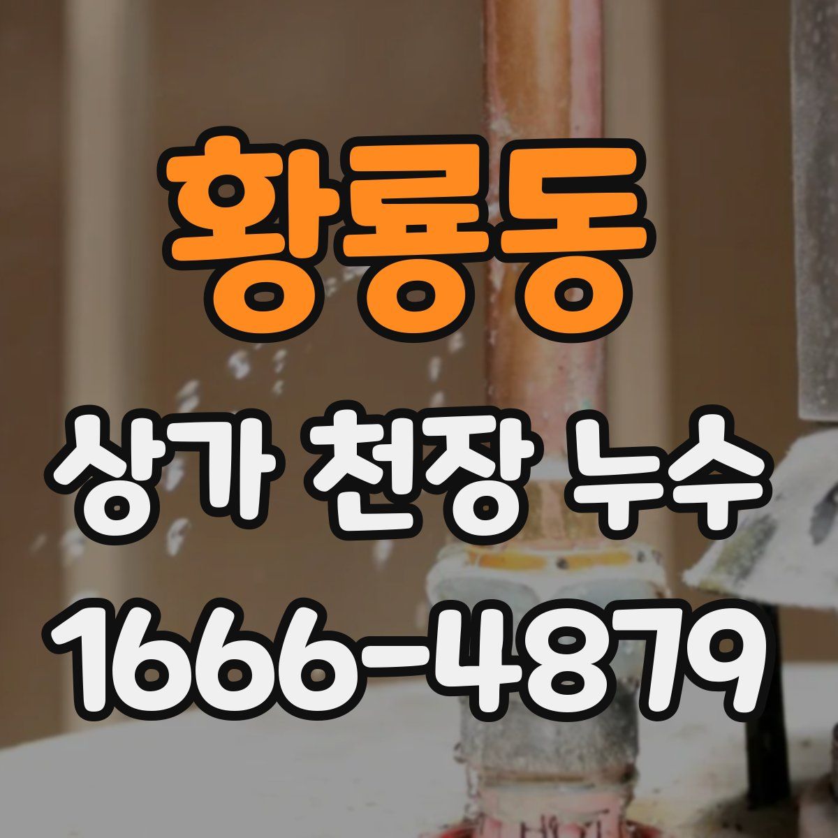 황룡동 상가 천장 누수