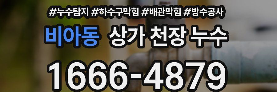 비아동 상가 천장 누수