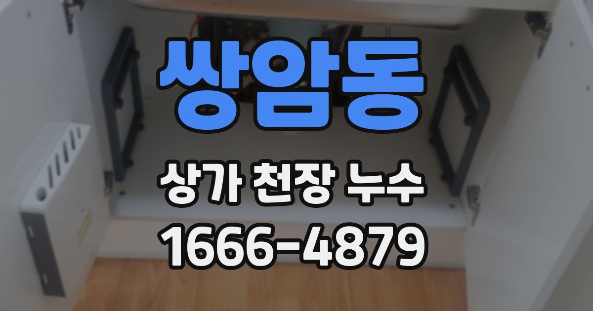 쌍암동 상가 천장 누수
